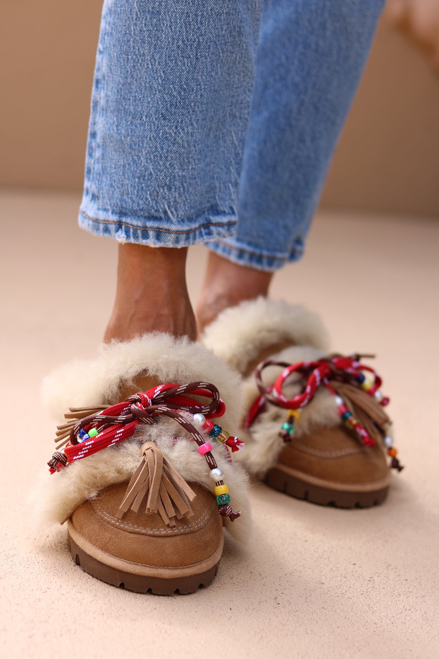 LOLA, SHEARLING LOAFERS