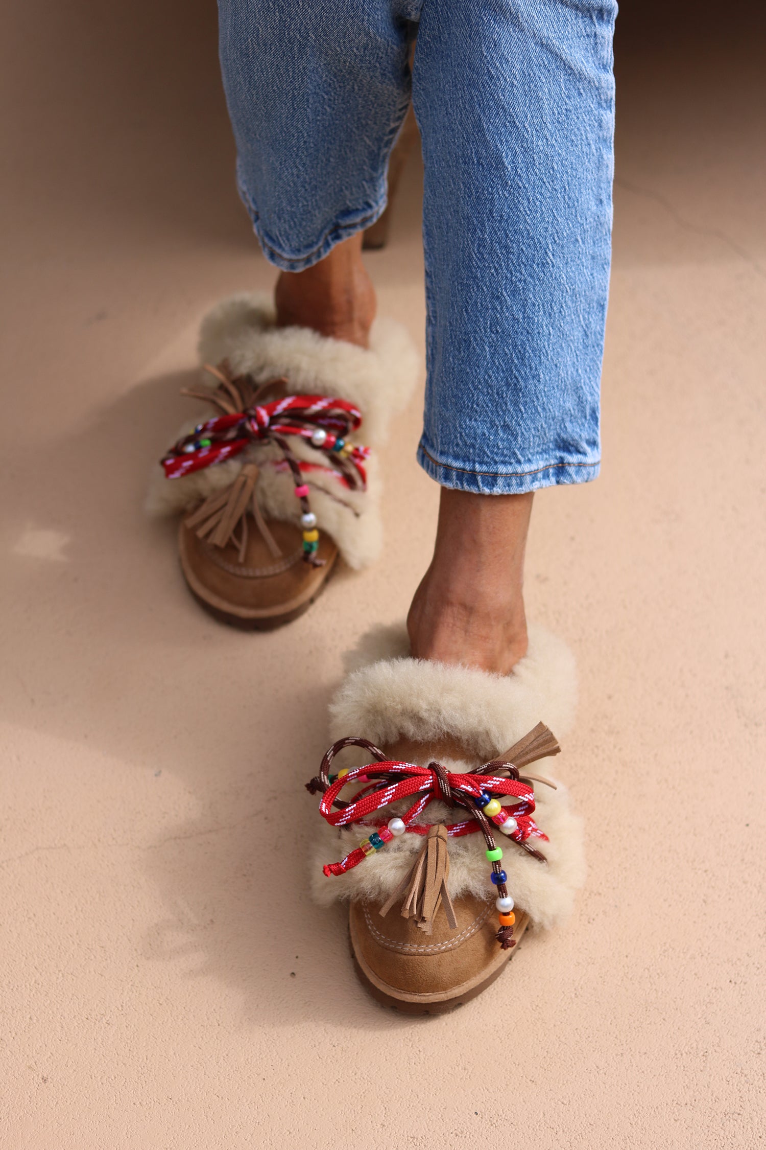 LOLA, SHEARLING LOAFERS