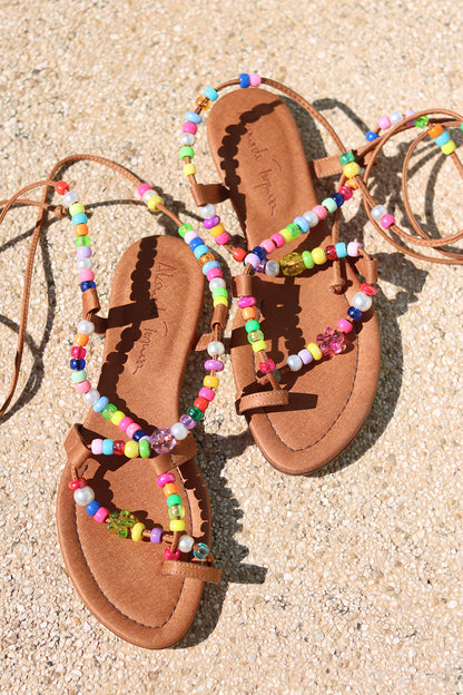 ALEGRIA, beaded sandals