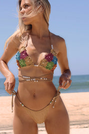 FLOWER POWER, bikini au crochet