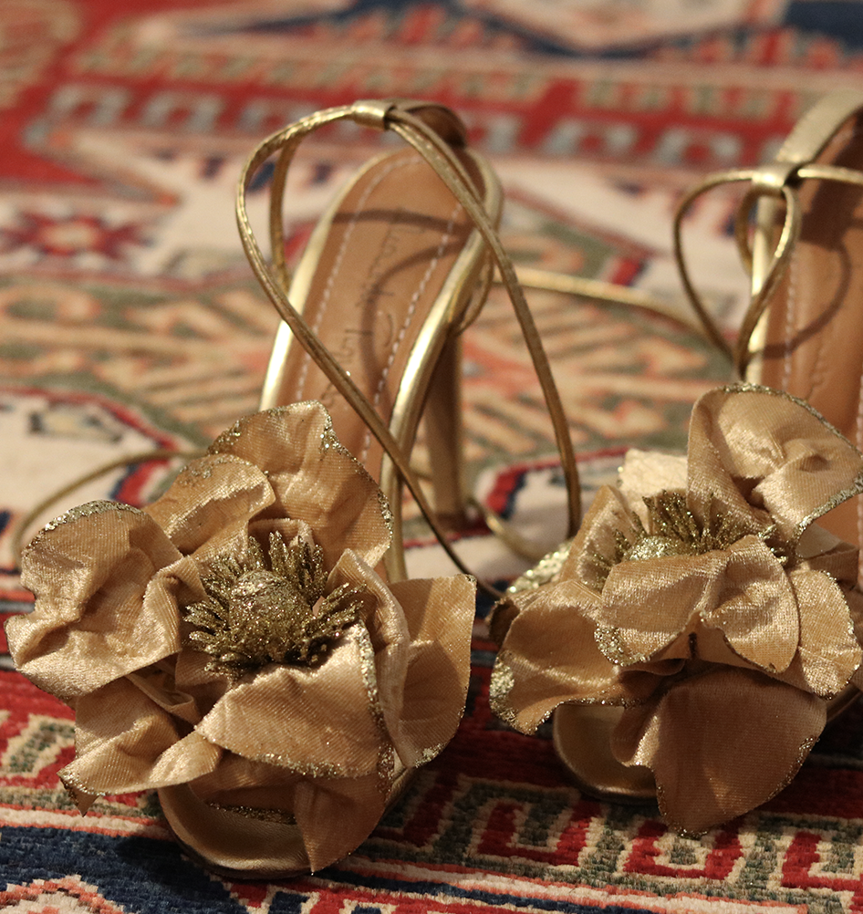 PRUDENCE, HOLIDAY FLOWER HEELS