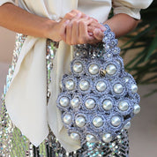 HANA, silver bag