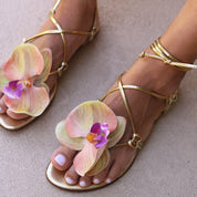 VICTORIA, sandales fleuries