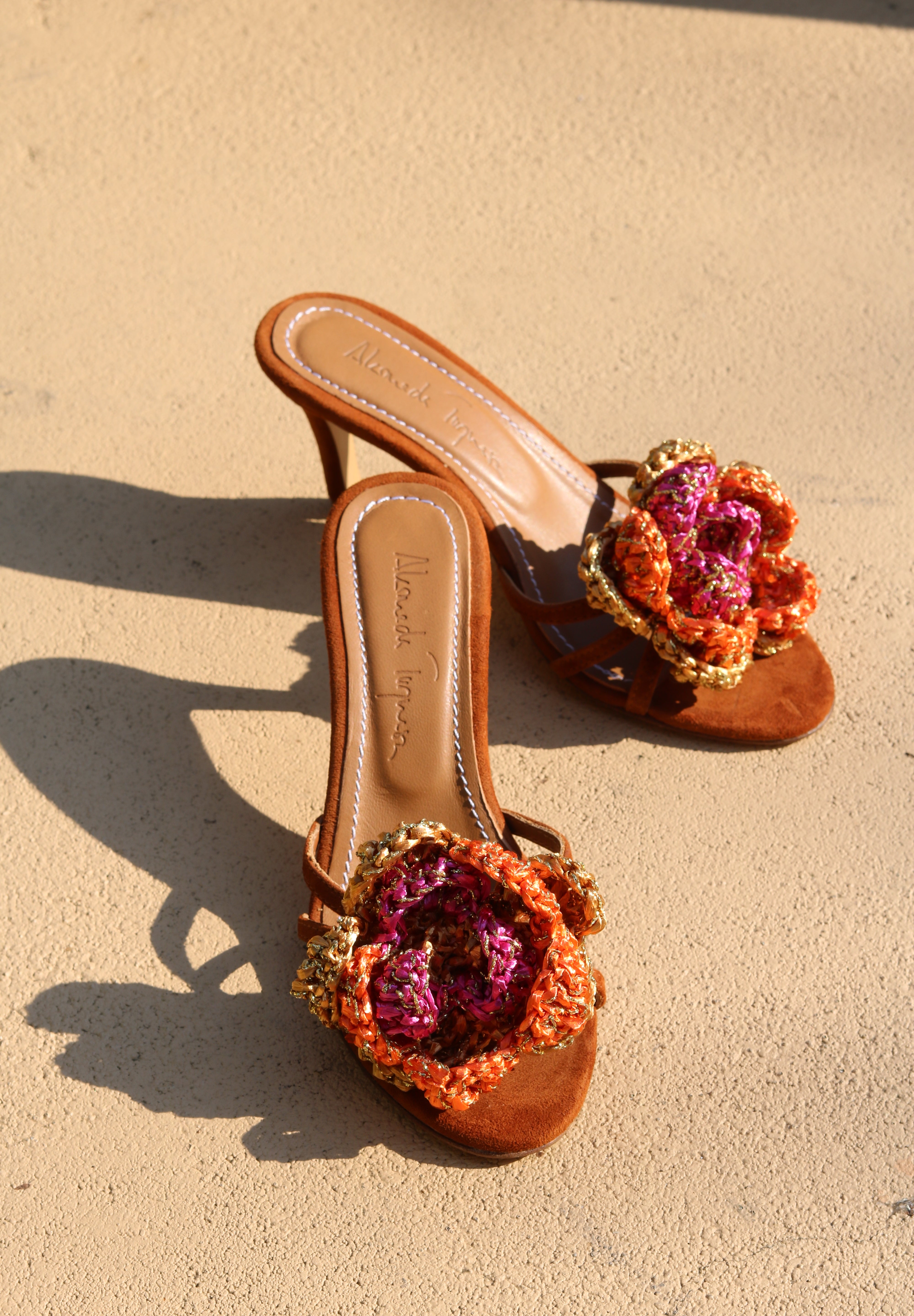 Rose Sunset Crochet, Mules