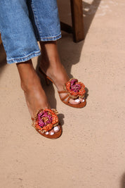 Rose Sunset Crochet, Mules