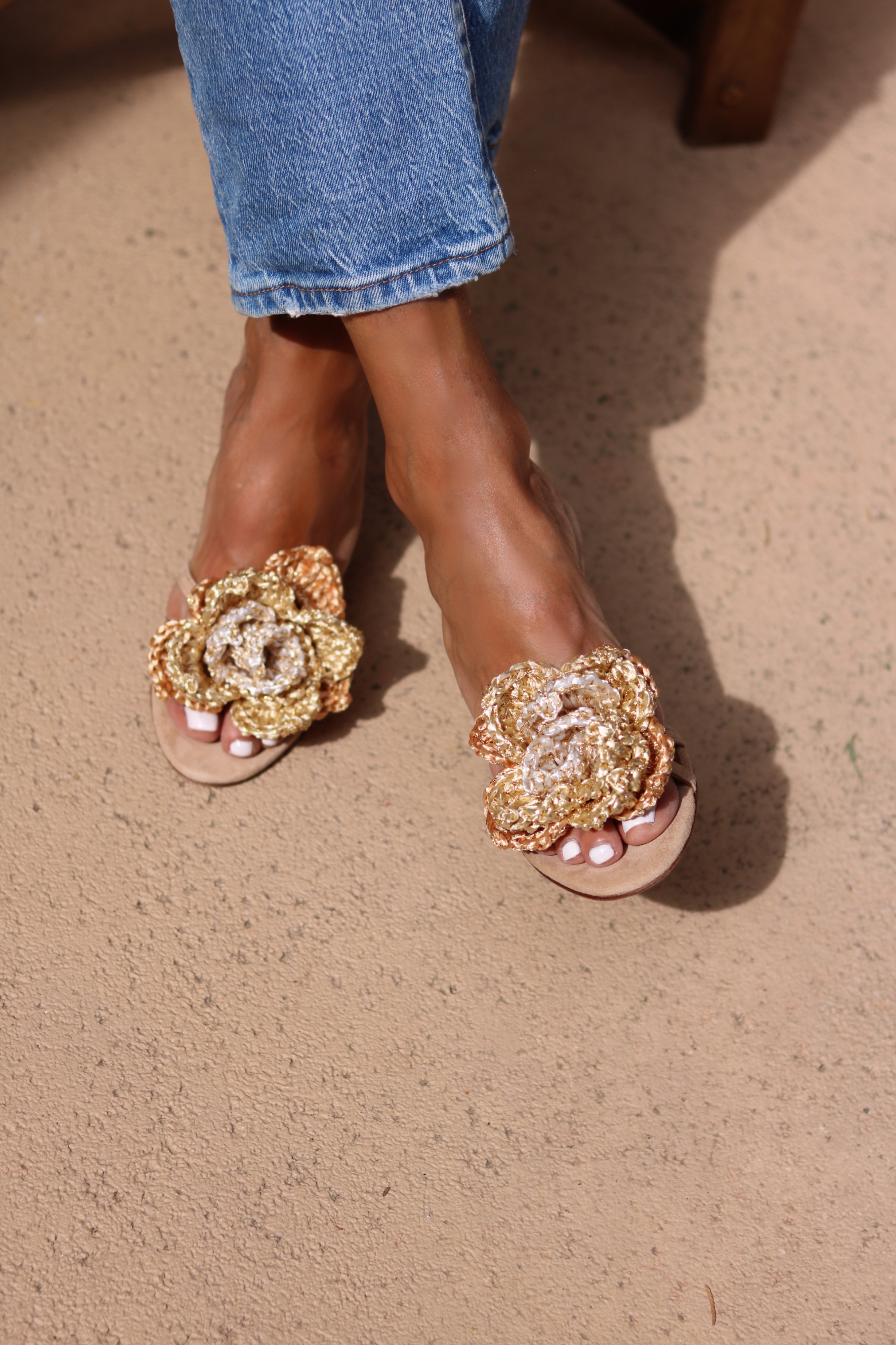 Botanica Heeled Mules · Handcrafted in Portugal | Alameda Turquesa
