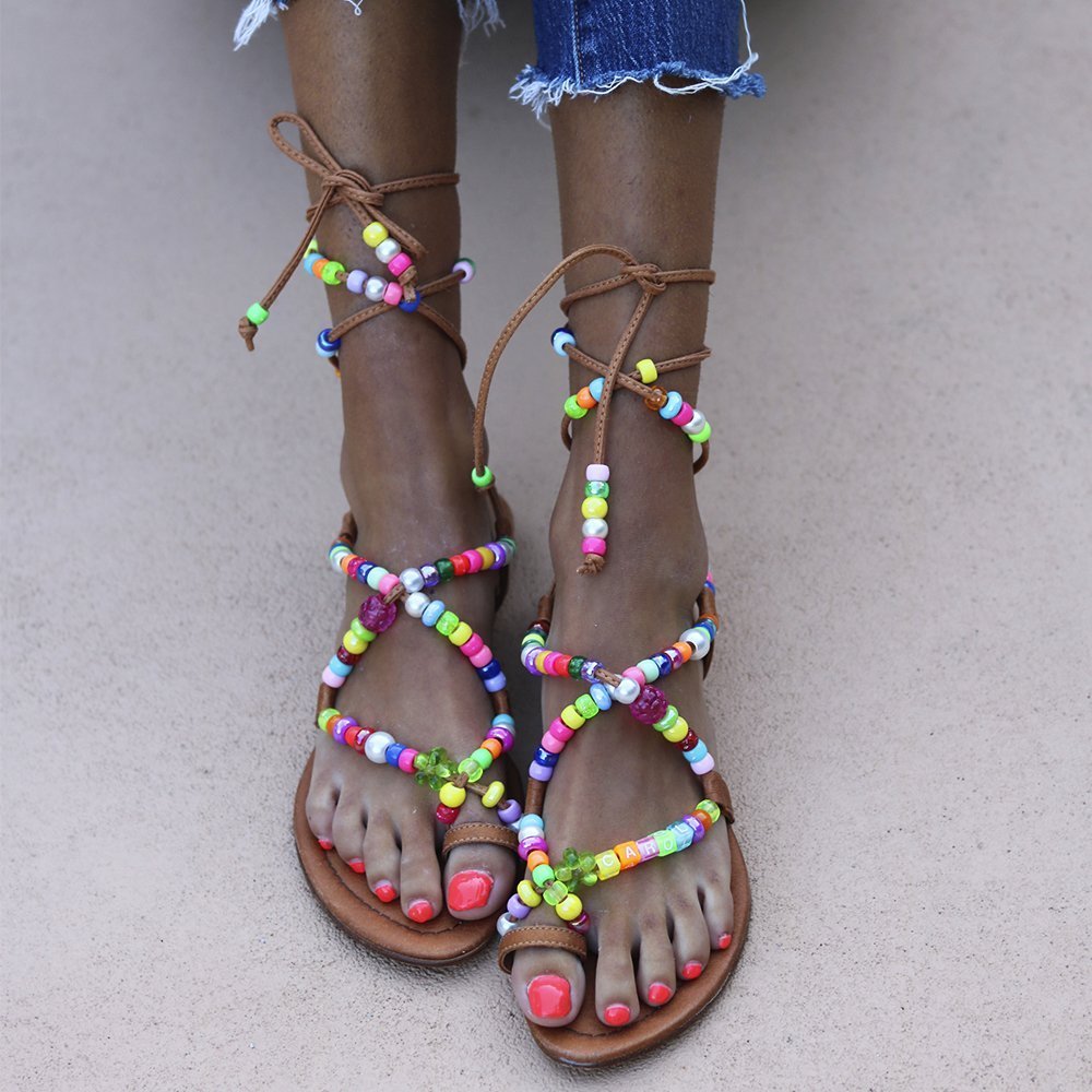 ALEGRIA beaded sandals