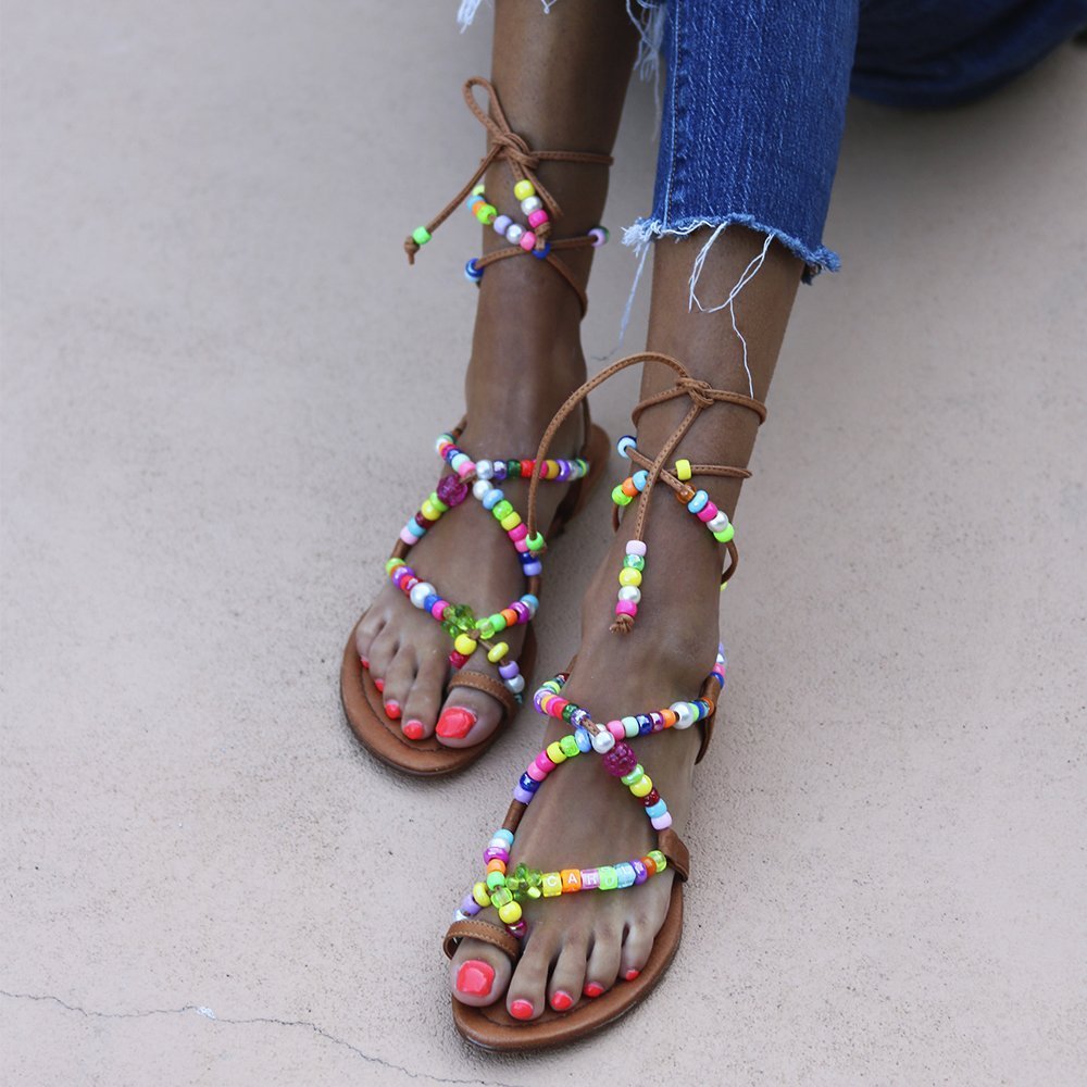 ALEGRIA beaded sandals