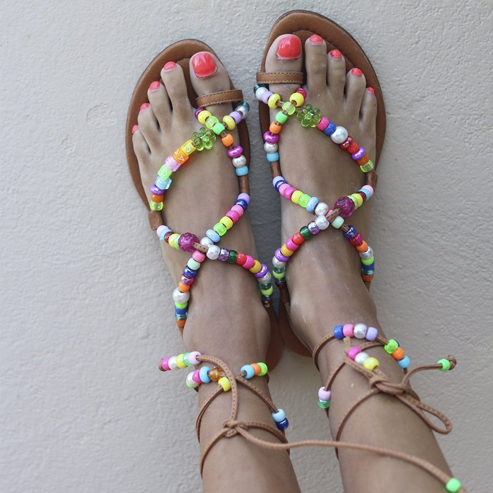 ALEGRIA beaded sandals