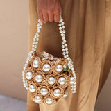 MINI HANA, gold bag