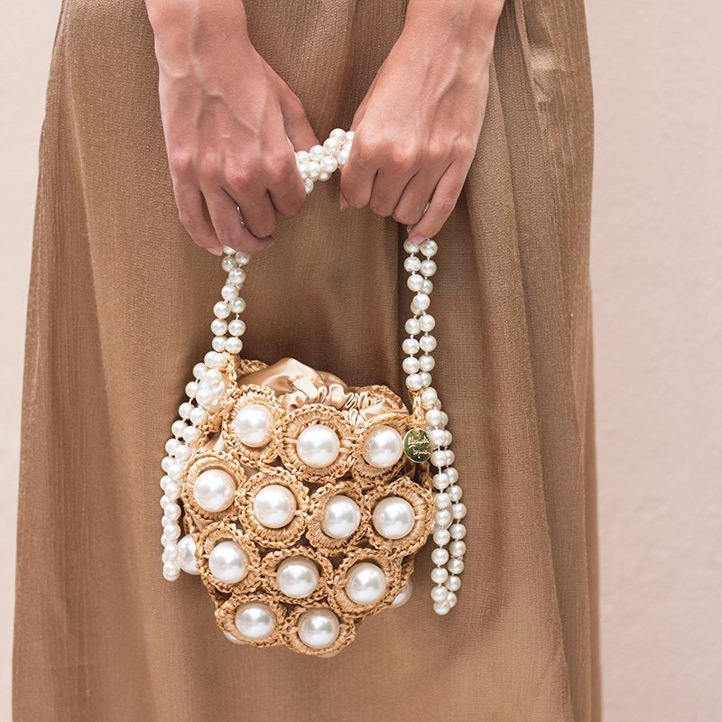 MINI HANA, gold bag