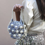 MINI HANA, silver bag