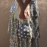 MINI HANA, silver bag